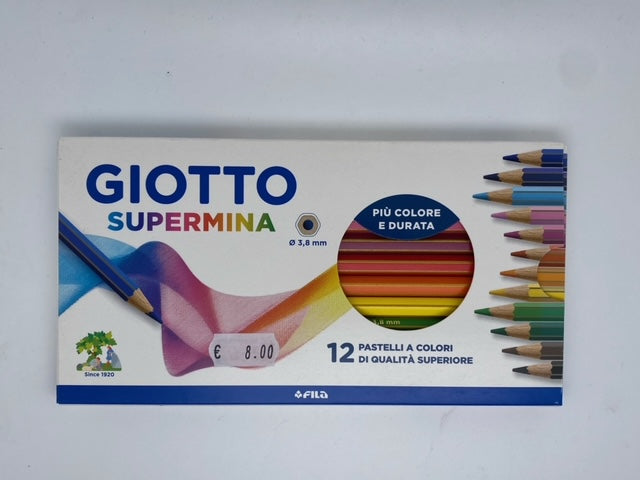 Pastelli Giotto Supermina da 12 – stampatello