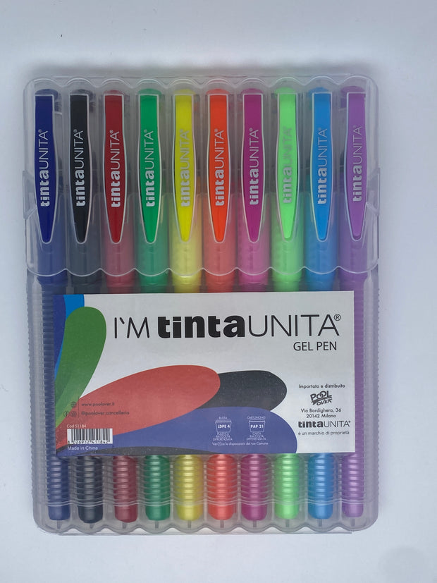 Penne Gel Colorate - Tinta Unita 10pz