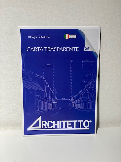 Album ARCHITETTO CARTA TRASPARENTE 10 fogli 23x33cm