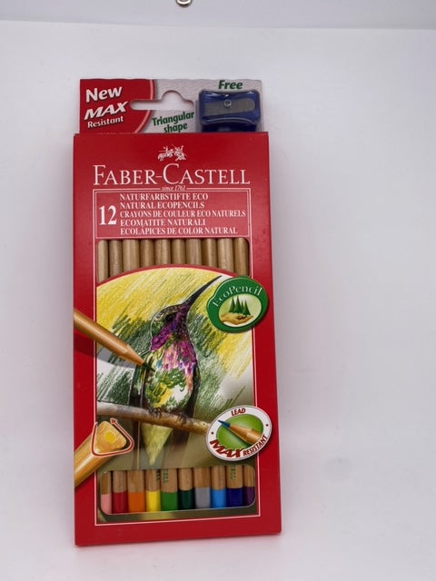 Pastelli Triangolari Faber-Castell da 12 - Ecomatite naturali