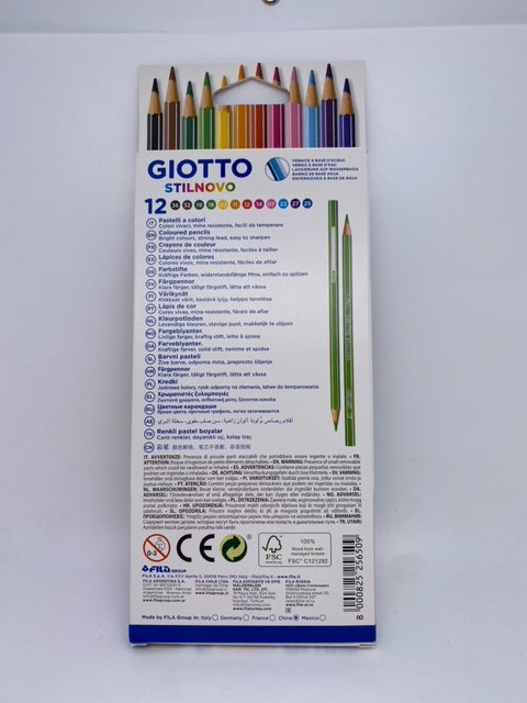 Colori a matita Giotto Stilnovo 12 colori