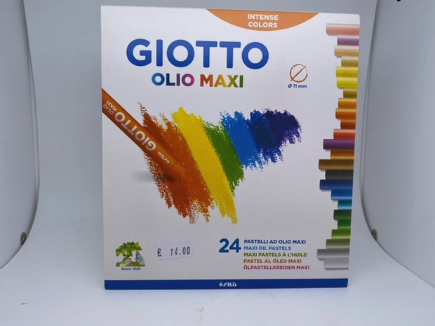 Pastelli a Olio Maxi da 24 - Tinta Unita